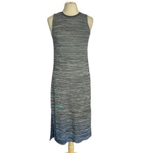 RD Style Gray & Black Midi Tank Dress